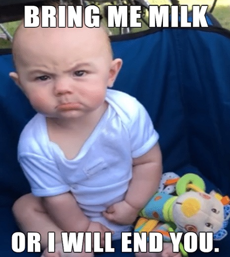 cute angry baby memes
