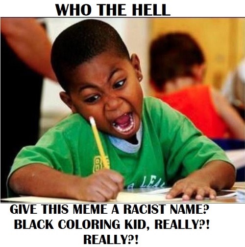 black kid doing homework meme