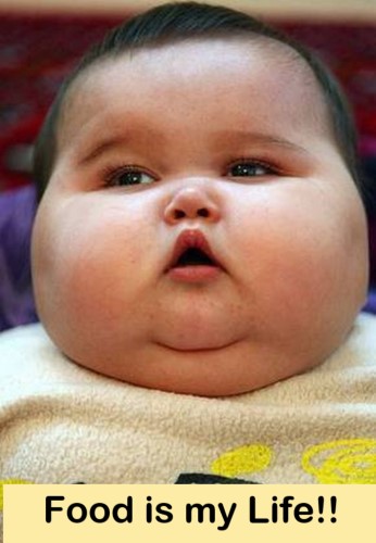 Antique Photo .. Really I mean Really fat baby
