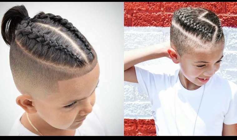 braids with line up for little boy