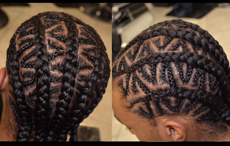 zig zag braids for little boy