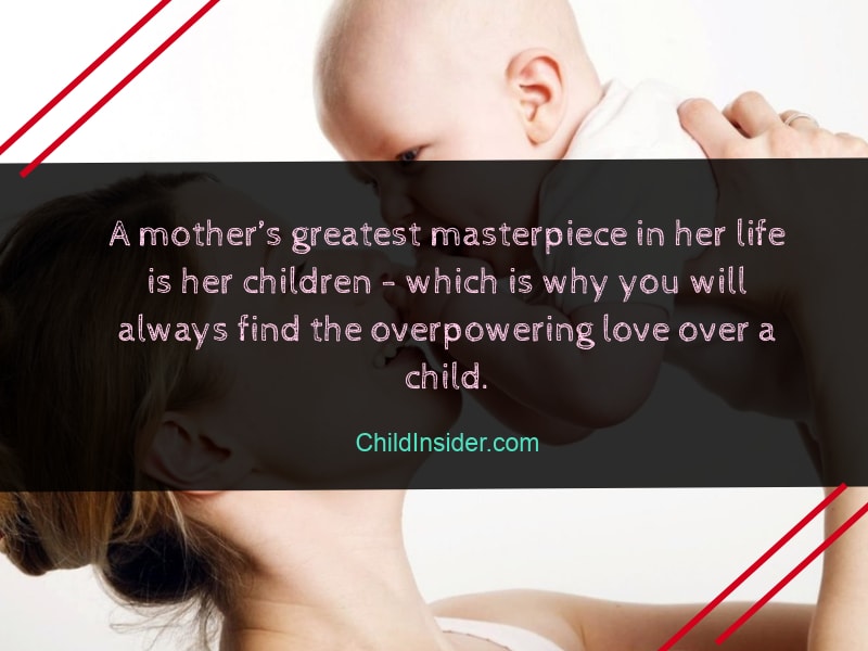 mother's love for a child saying