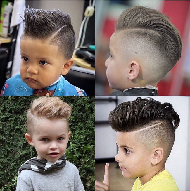 baby boy's pompadour hairstyles