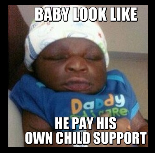 ugly black baby meme