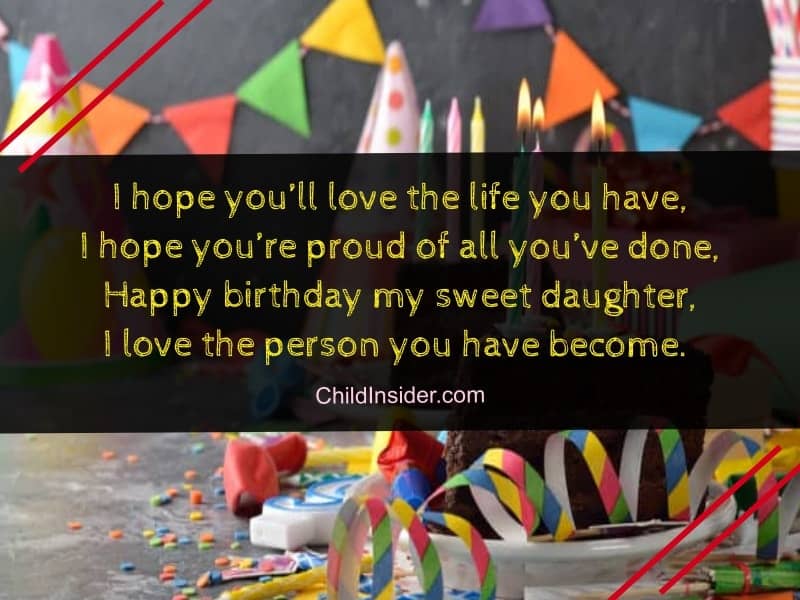 birthday message for daughter from mother 1