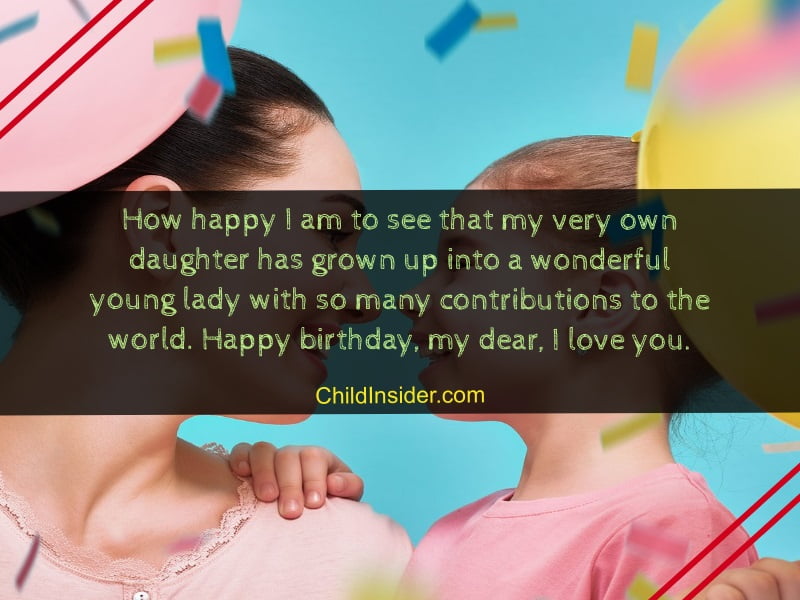 60 Emotional Birthday Wishes for Daughter As A Mom