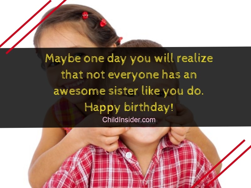 60 Funny Birthday Wishes for Younger Brother from Sister – Child Insider