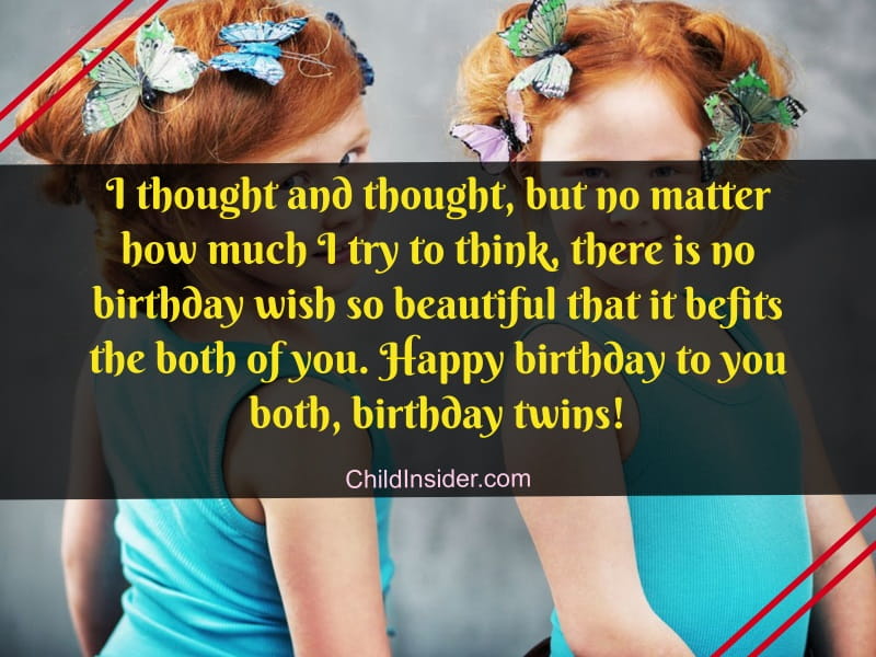 cute birthday wishes for twins