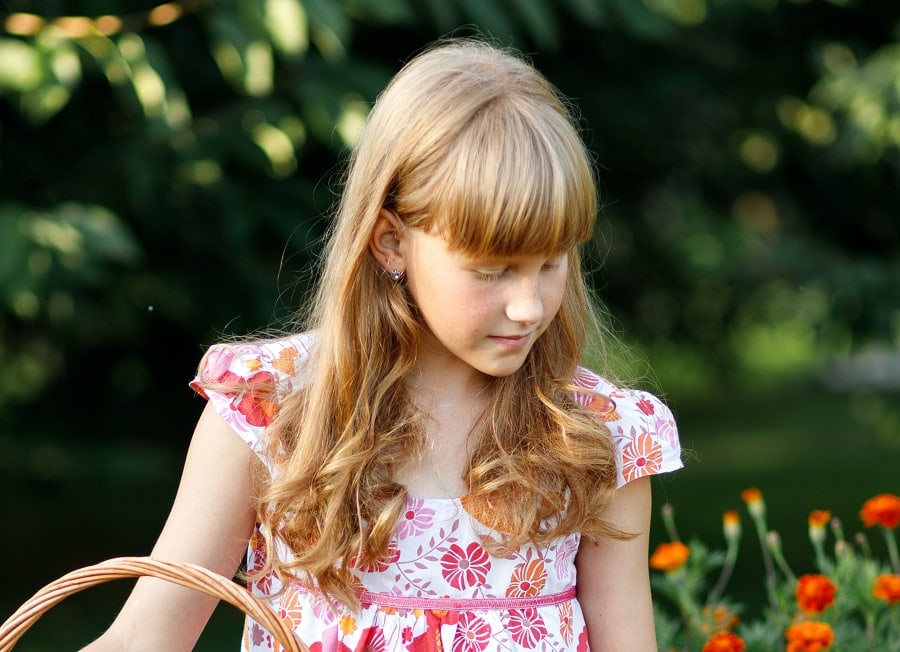 Close 10 Year Old Girl Over Stock Photo 544323  Shutterstock