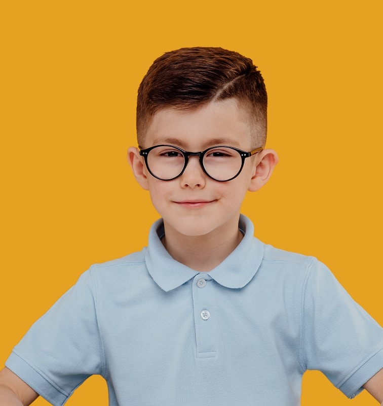 haircut for 9 year old boys with glasses