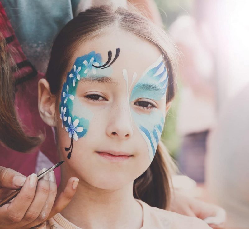 easy face painting shapes