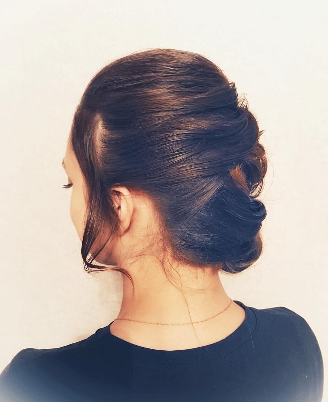 girl with updo hairstyle