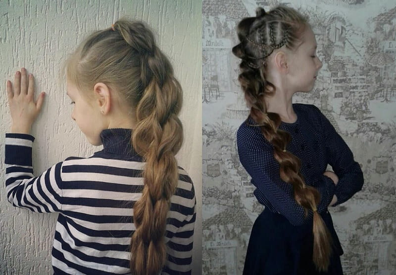 pull through braid styles for little girls