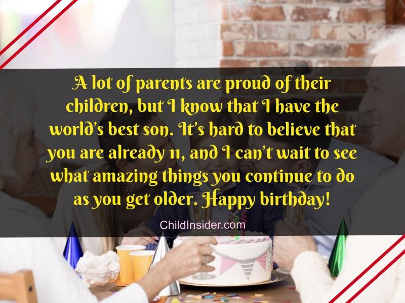 Birthday Message For Son Turning 10