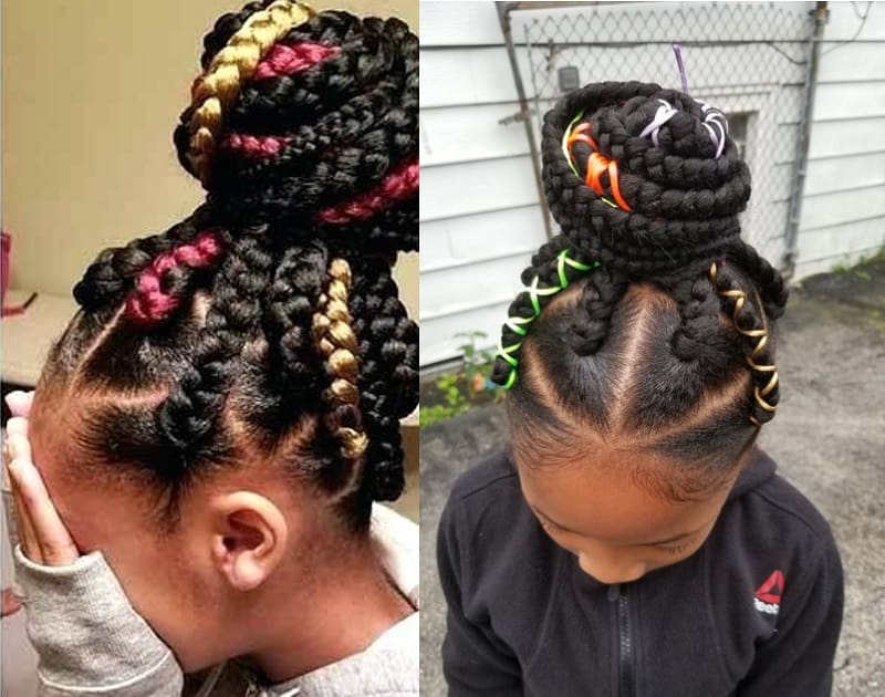 15 Lovely Box Braids Hairstyles For Little Girls To Rock