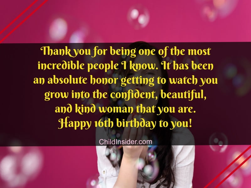 31 Happy 16th Birthday Messages For A Special Girl