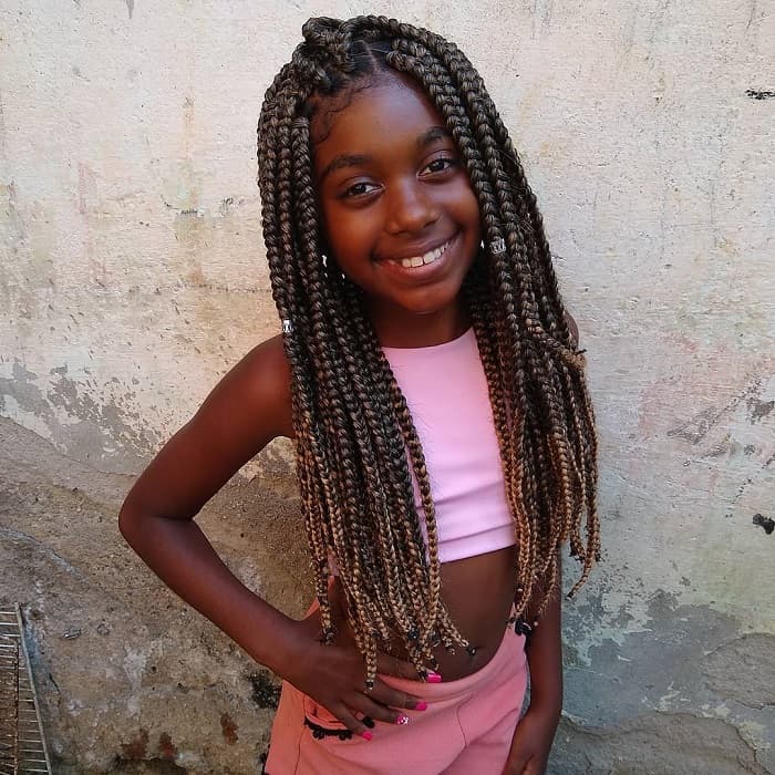 15 Lovely Box Braids Hairstyles for Little Girls to Rock