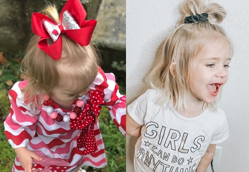 half up half down hairstyles for little girls