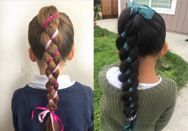 25 Charming Ponytail Hairstyles For Little Girls To Rock