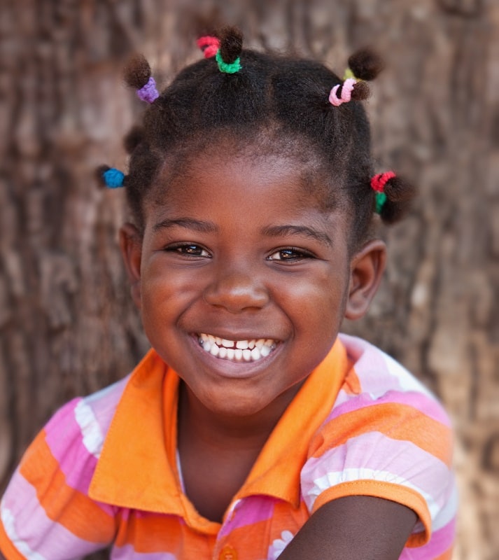 multiple ponytails for afro little girls