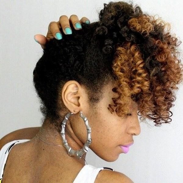 curly high ponytail for black girls