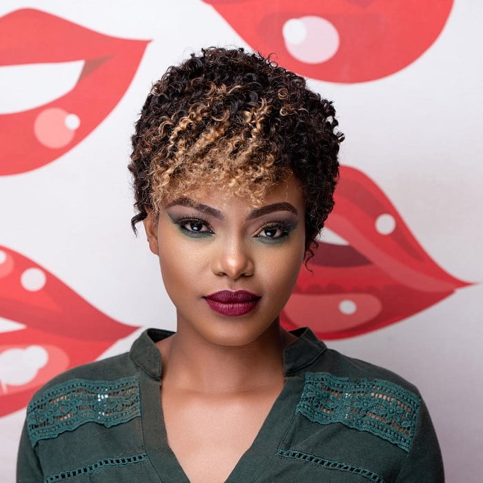 Short Hairstyles For Black Girls With Curly Hair 