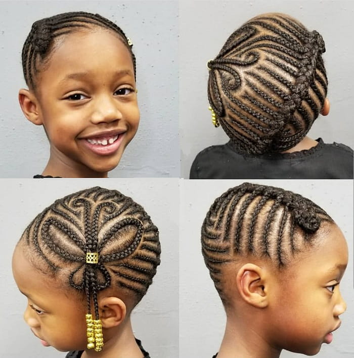 30 Sweet Cornrow Hairstyles That Little Girls Love – Child Insider