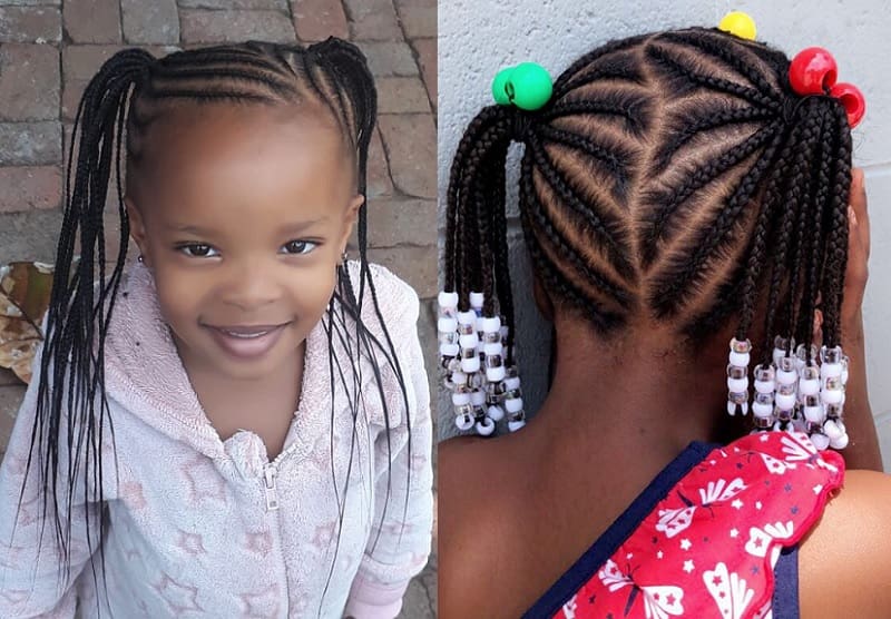 21 Sweet Cornrow Hairstyles That Little Girls Love