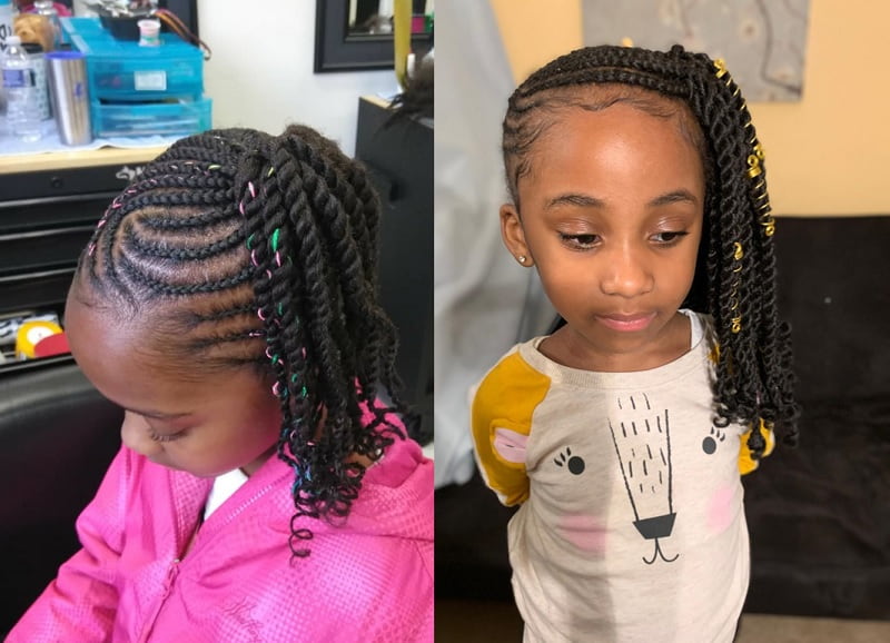 21 Sweet Cornrow Hairstyles That Little Girls Love