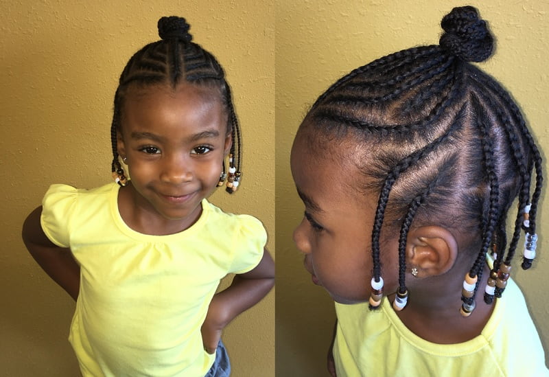 21 Sweet Cornrow Hairstyles That Little Girls Love