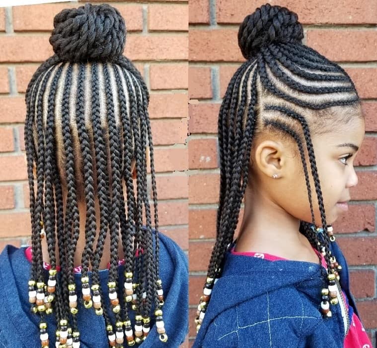 21 Sweet Cornrow Hairstyles That Little Girls Love