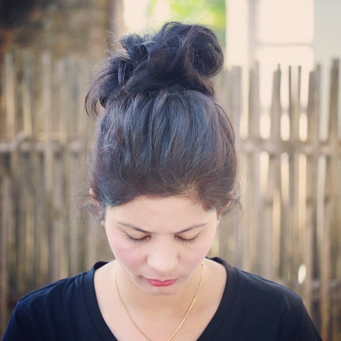 top messy bun for country girls