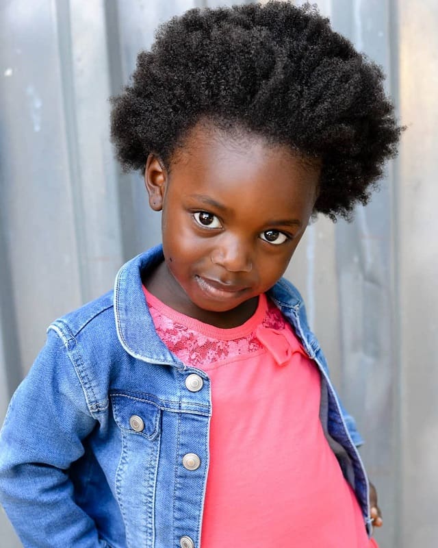little girls afro hair for school