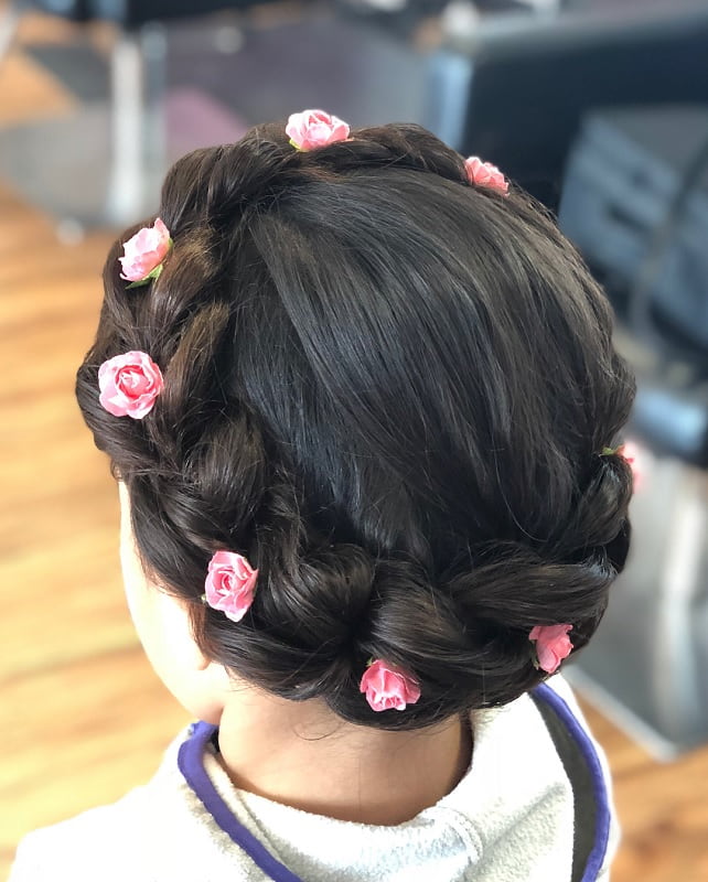 little girls hairstyles for weddings