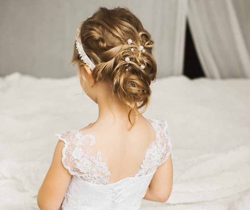 little girl updos for weddings