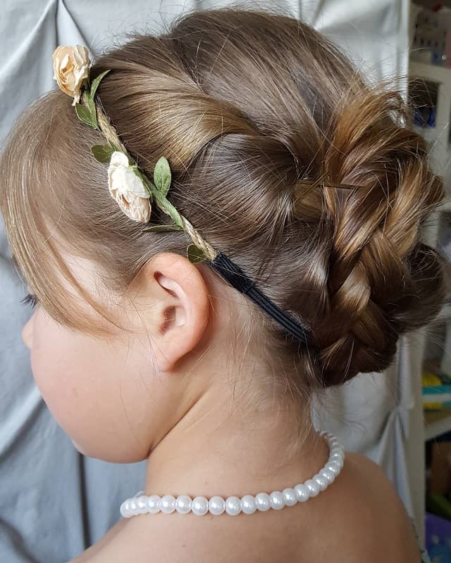 little girl updos for weddings