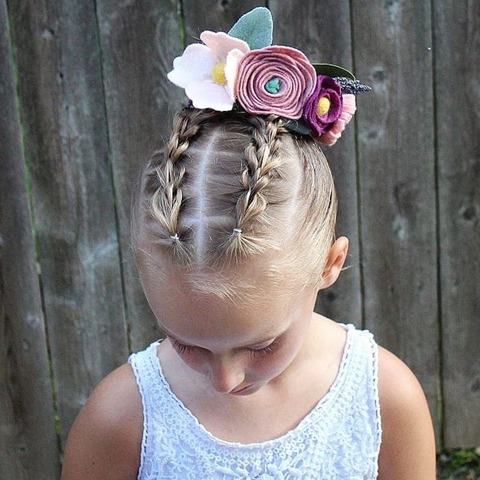 braided wedding hairstyles for little girls