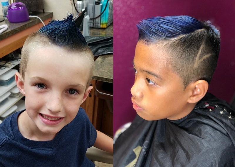 electric blue hair for 5-year-old boys