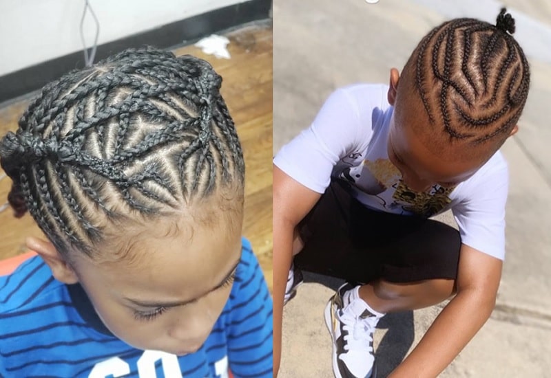braided hairstyle for 6 year old boy
