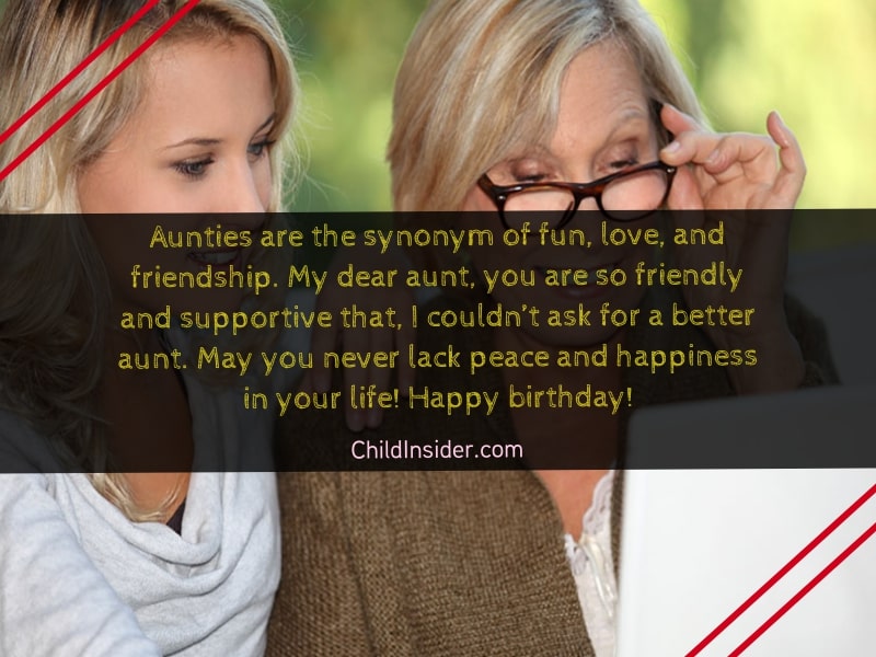 best birthday wishes from niece for aunt