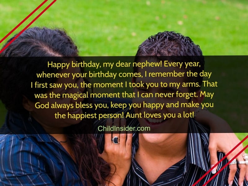 birthday wishes for nephew from aunt