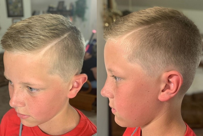 Boys Hard Part Haircut 4 