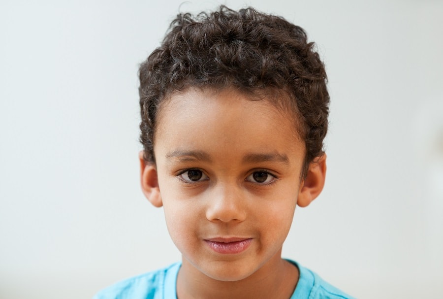 curly crew cut for boys