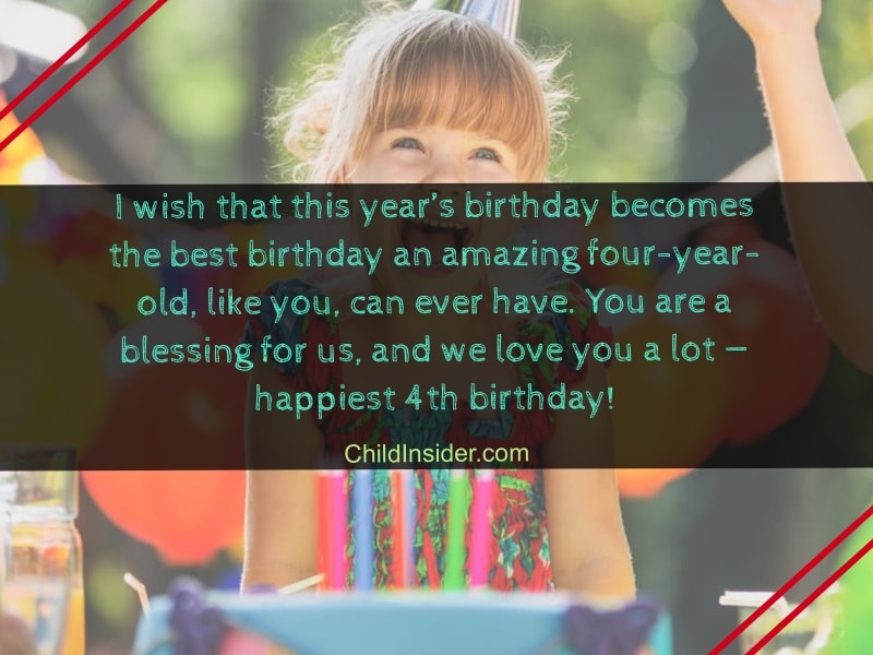 15 Sweetest Birthday Wishes For 4 Year Old Girls