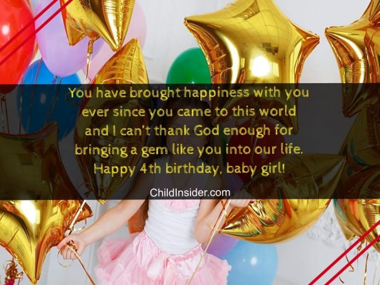 15 Sweetest Birthday Wishes for 4yearOld Girls