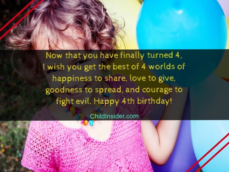 √ Happy Birthday 4 Year Old Quotes