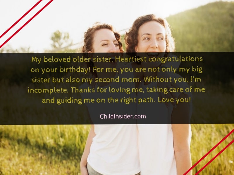 Happy Birthday to My Big Sister - 20 Unique Quotes (2024)