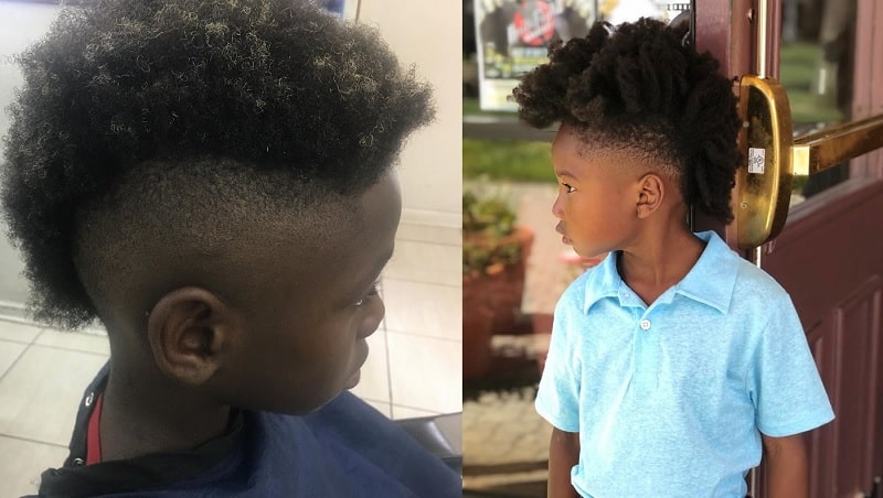 mohawk haircut for black kids