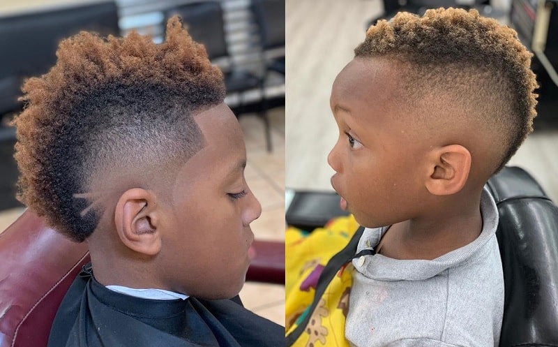 mohawk haircut for black kids