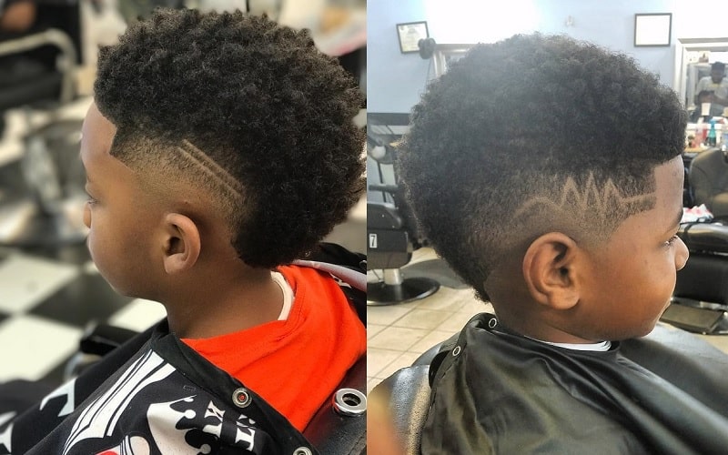 short mohawk fade for kids